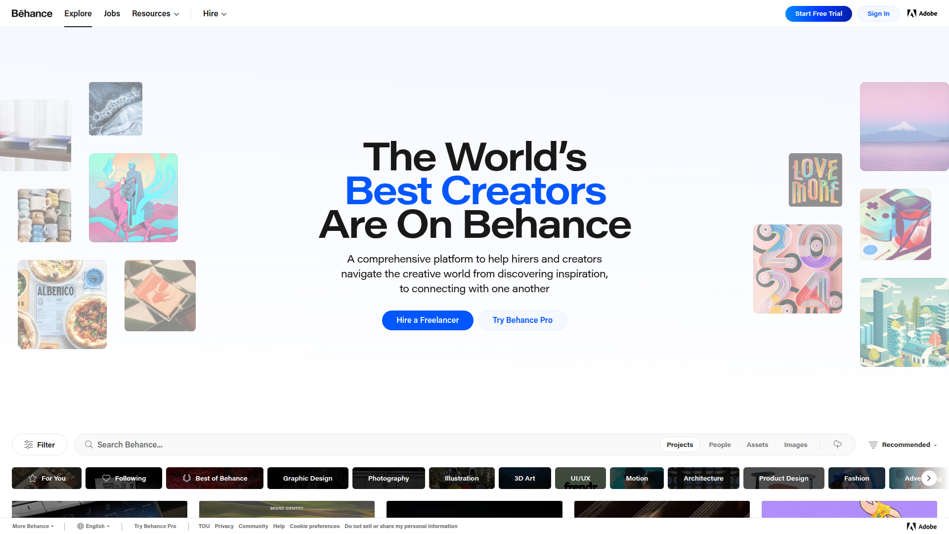 Behance screenshot