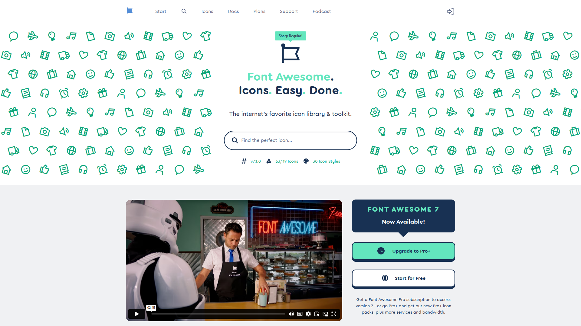Font Awesome screenshot