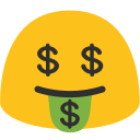 Stack 2 money emoji