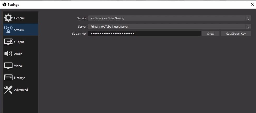 How To Live Stream 24/7 on YouTube 6 add youtube stream key