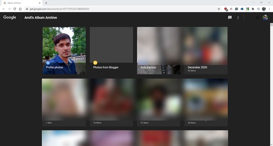 Check What Google Knows About You 4 google album archive