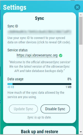 Sync Your Bookmarks Across Browsers (Chrome, Firefox and Brave) 4 xbrowsersync copi id