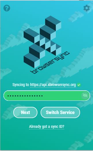 xbrowsersync new