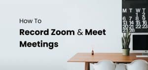 record zoom meet calls