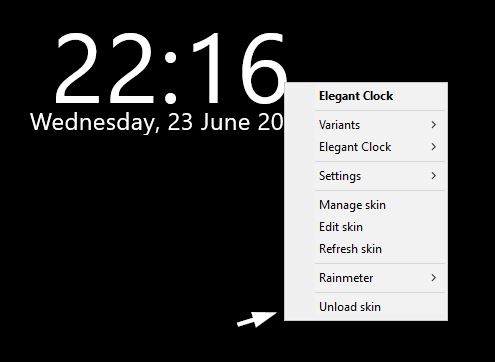 Best Rainmeter Skins 2 unload rainmeter skin