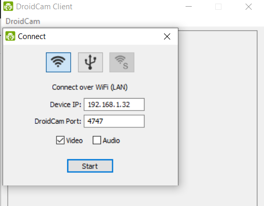 How to use your Android Device as Webcam for Computer 8 DroidCam connect to Android