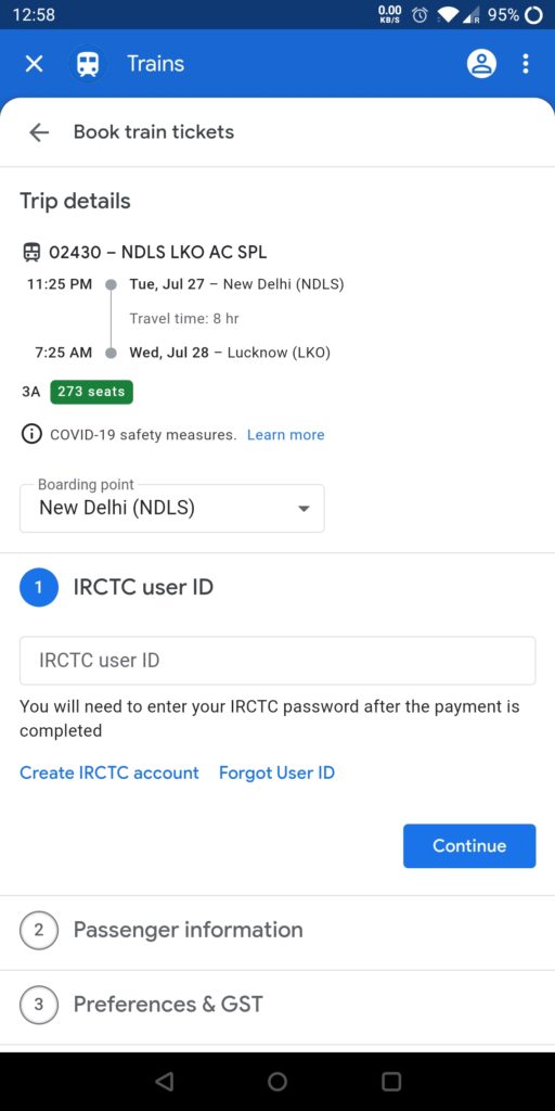 Google Pay Train Booking 1