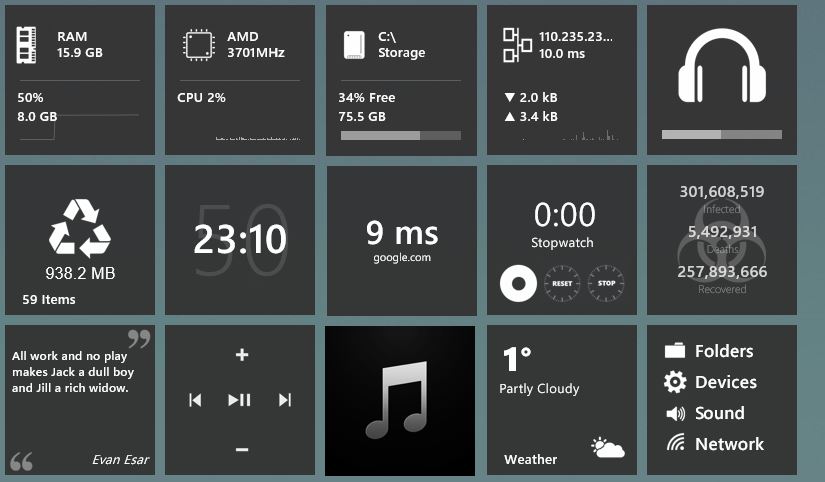 Best Rainmeter Skins 27 Omnimo skin