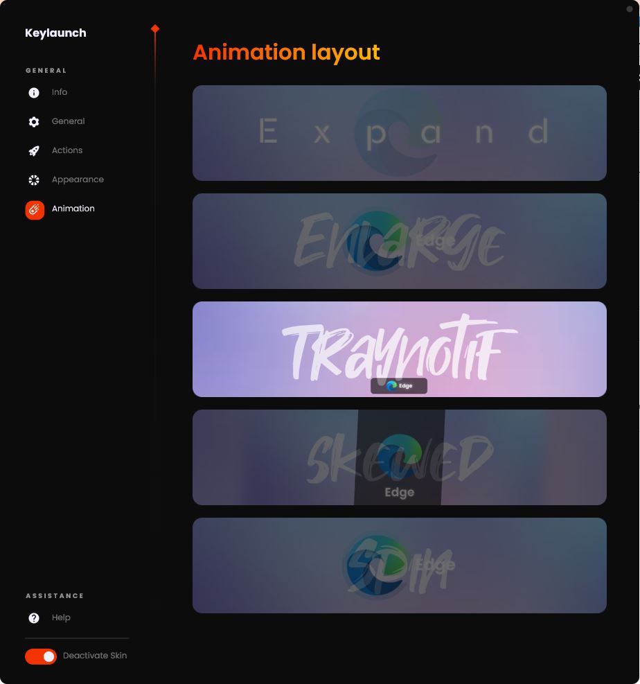 keylaunch setting