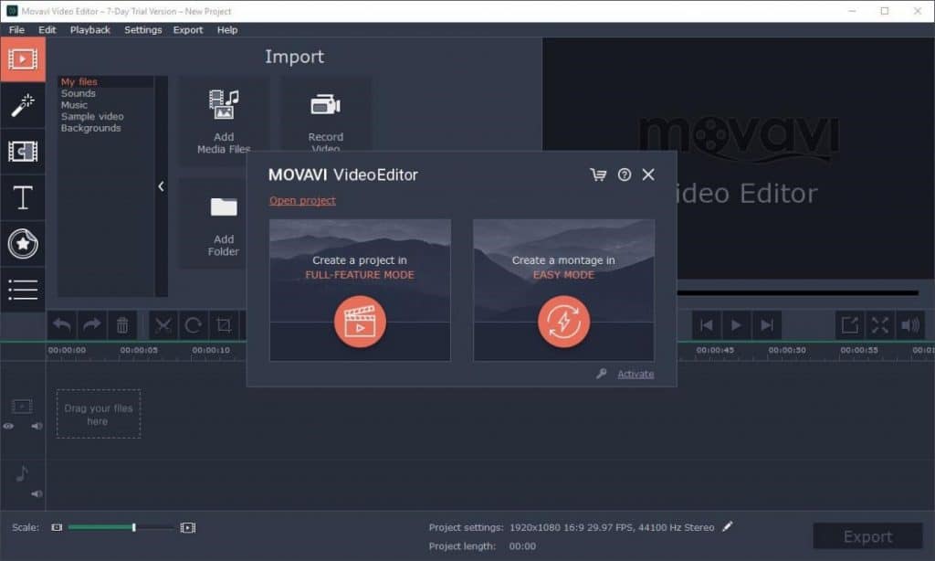 movavi video editor