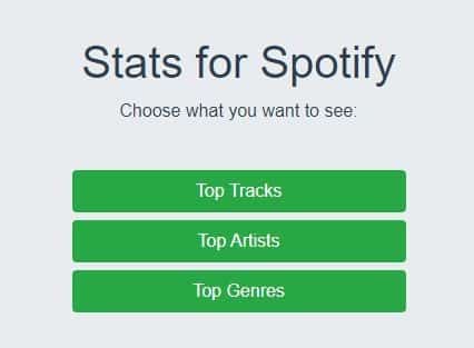 Stats for Spotify options