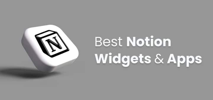 notion widgets apps