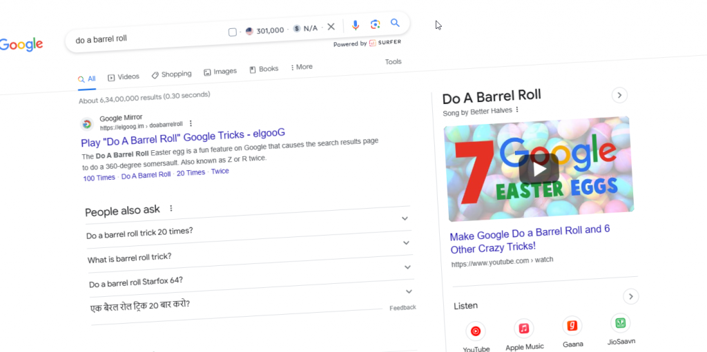 35+ Google Search Tricks You Need to Know 11 barrel roll google trick