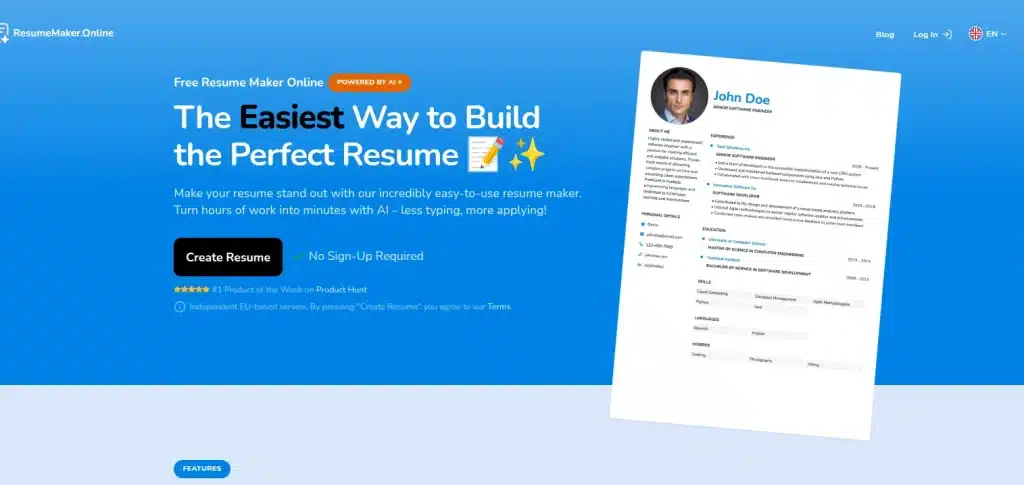 Best Resume Builders in 2026 2 resumemaker onilne
