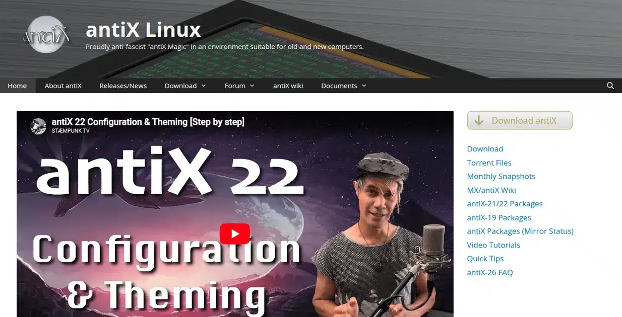 antix linux antix