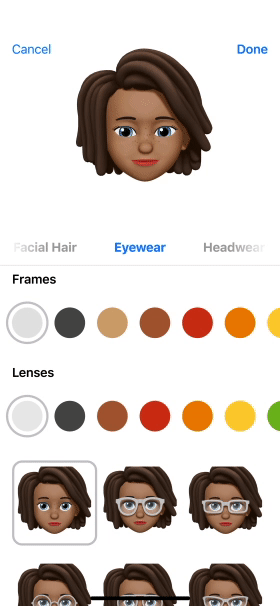 Whats new in iOS 12 for you? Lets Find out 1 ios MeMoji edit screen