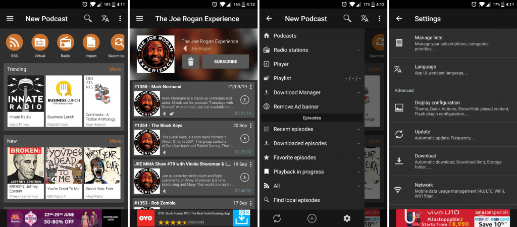 Podcast Addict podcast app