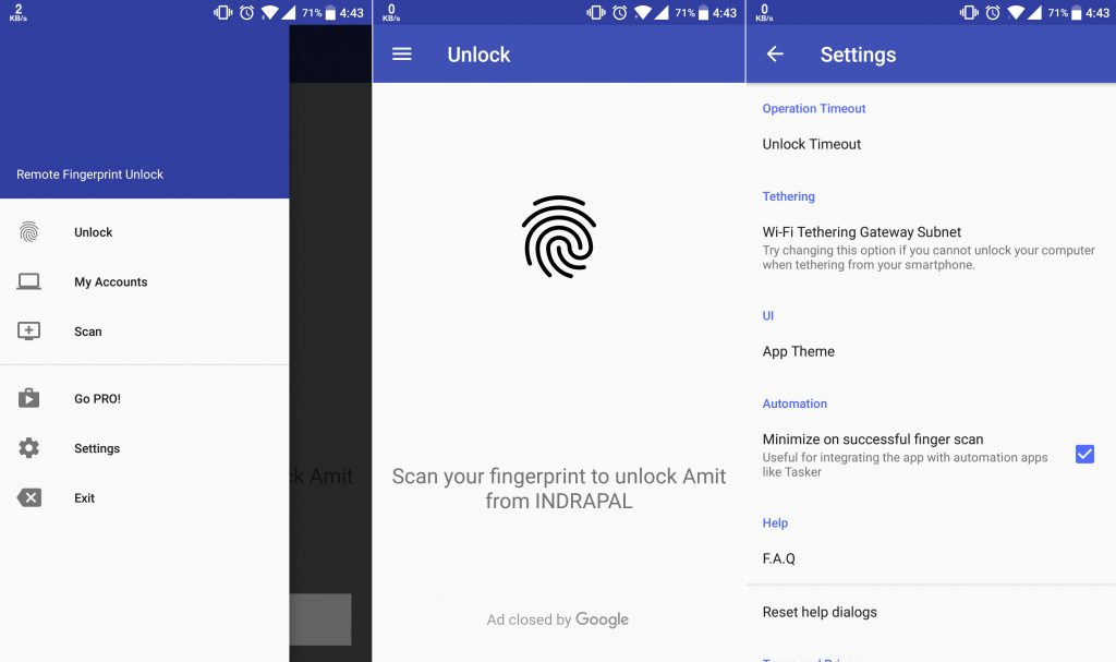 Unlock Windows with Fingerprint Scanner