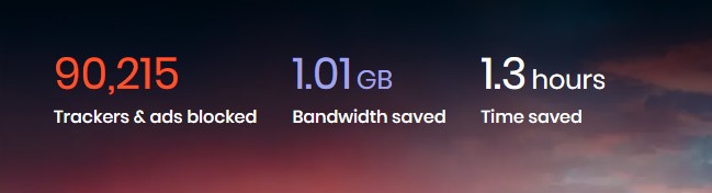 Best Secure and Private Browsers 1 brave stats