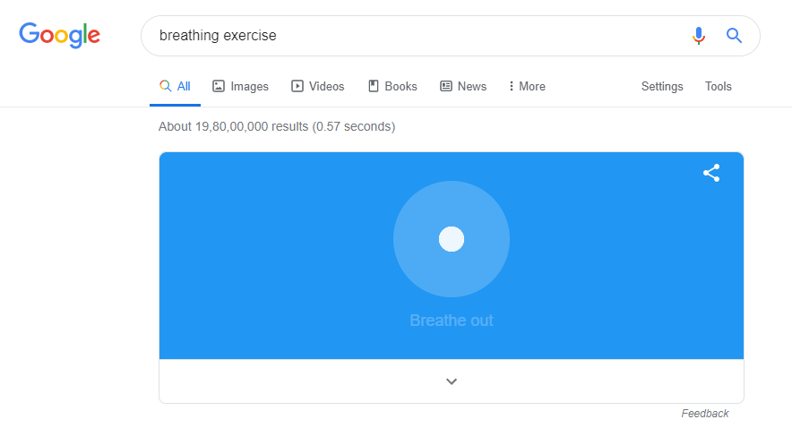35+ Google Search Tricks You Need to Know 30 breathing exercise in google