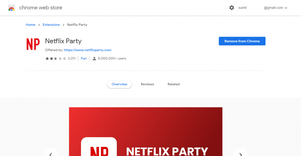 netflix party chrome extension