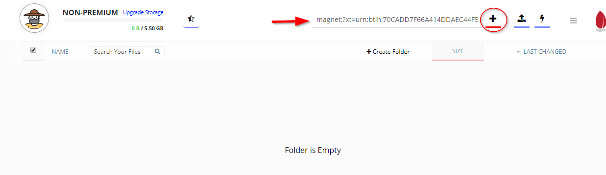 dowload magnet link via seedr