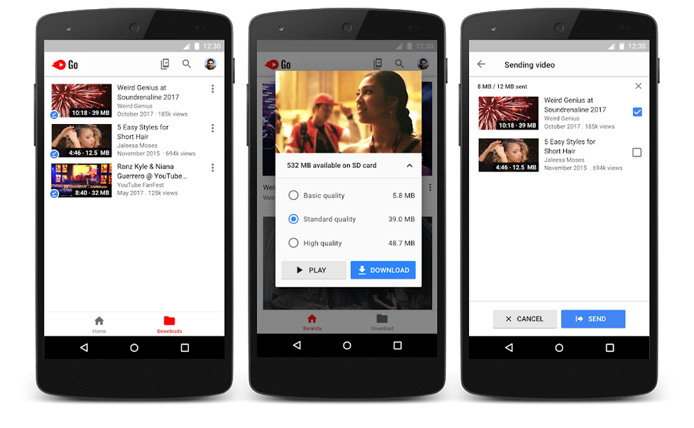 télécharger et partager une vidéo youtube en utilisant youtubego