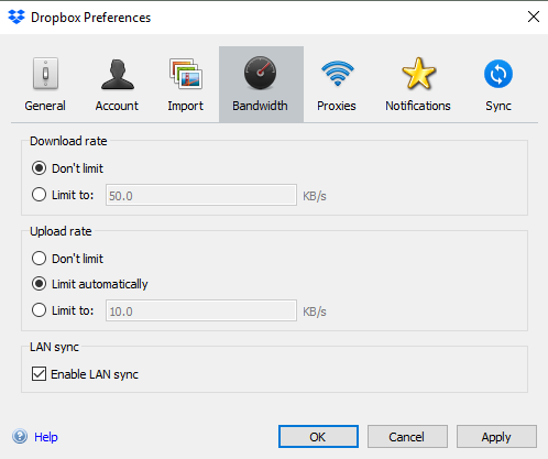 Top 10 Best Windows Utilities You Should Start Using 20 dropbox lan sync bandwidth setting