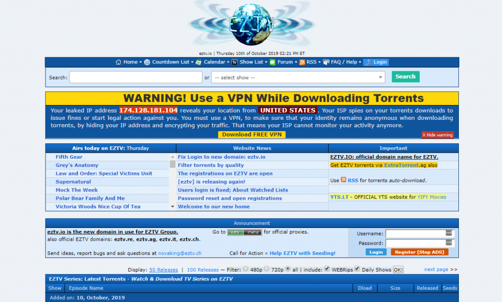 eztv torrent