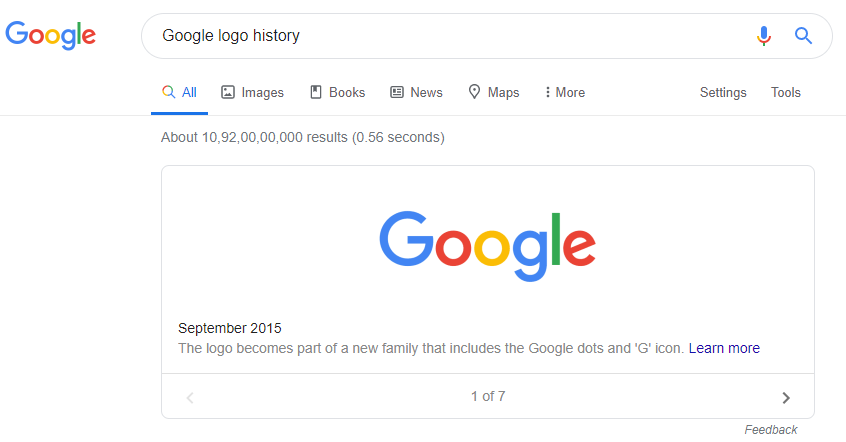 google logo history