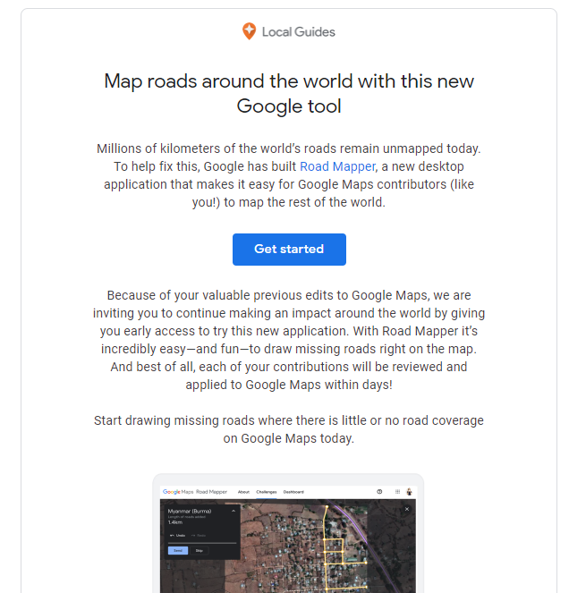 google road mapper early access