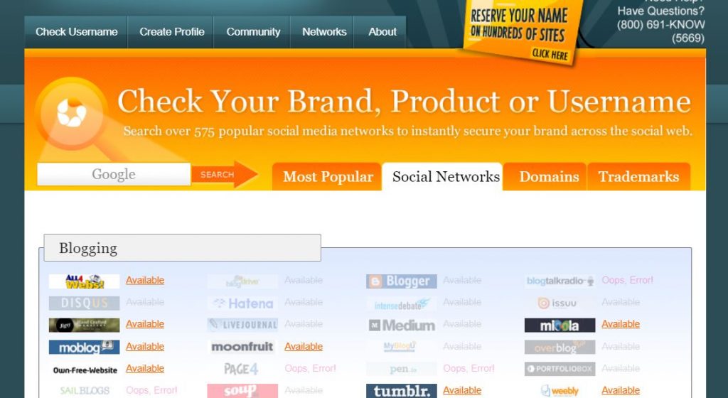 How to Check Your Username Availability Everywhere 4 knowem
