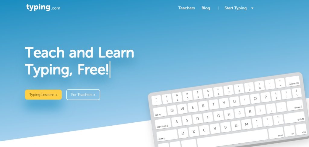 online typing learning websites