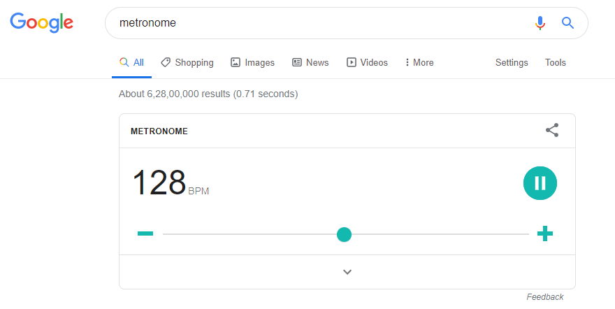 metronome in google