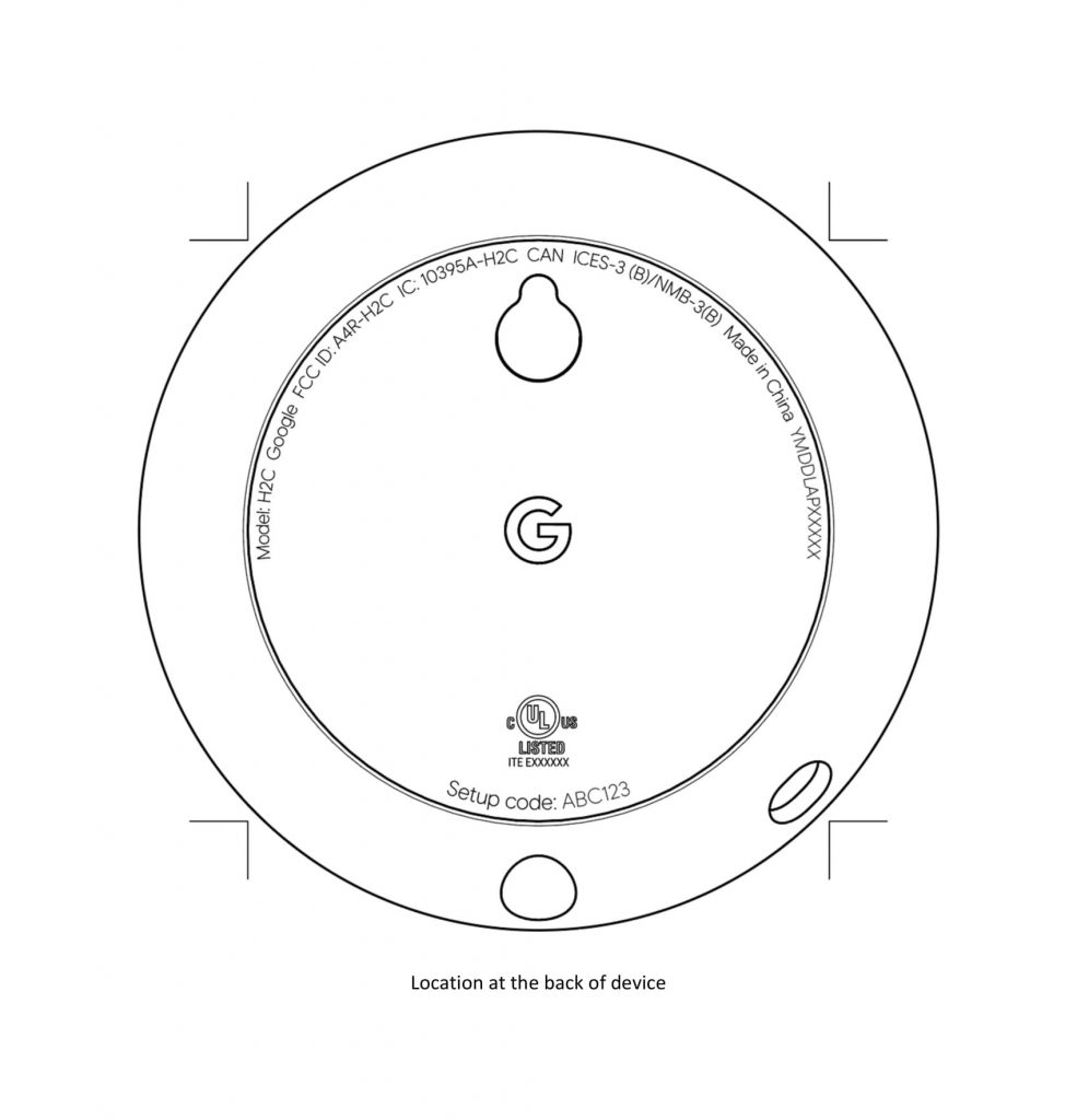 nest mini fcc filing image