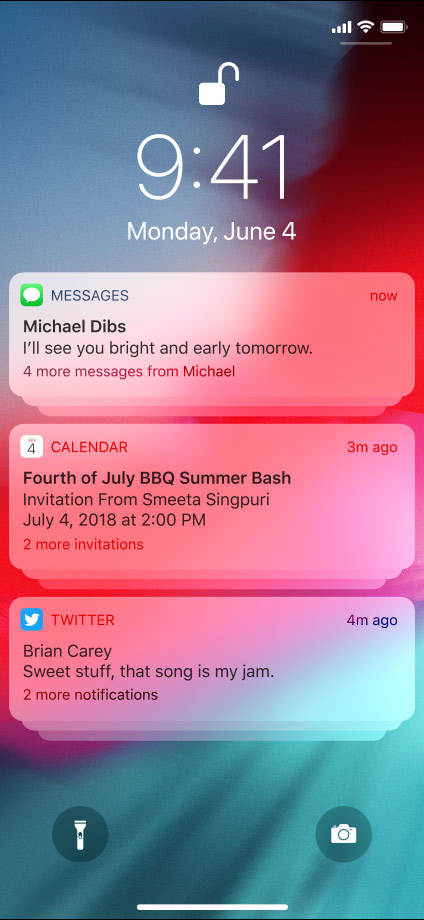 ios 12 notification grouping