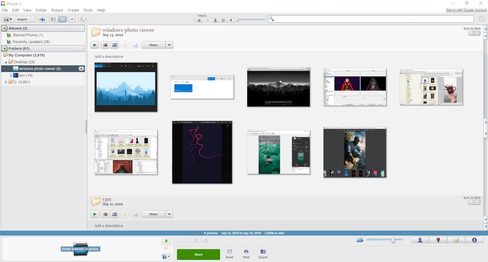 picasa 3 best photo viewer