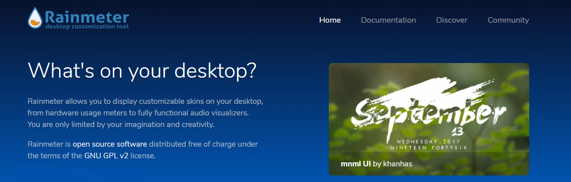 Top 10 Best Windows Utilities You Should Start Using 27 rainmeter website page