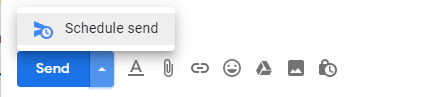 schedule send in gmail