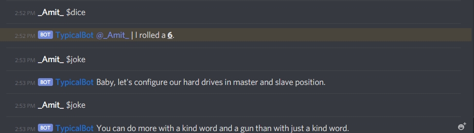 Typical Discord Bot