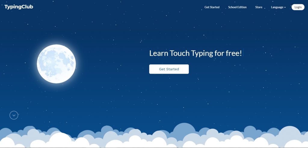 typing club website home