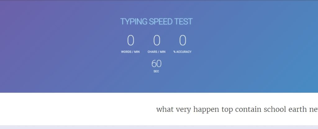 typing speed test on livechatinc