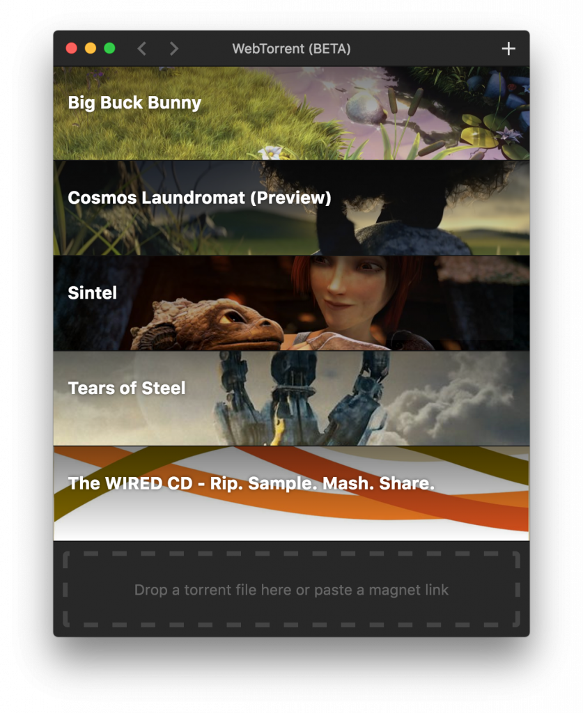 webtorrent screenshot